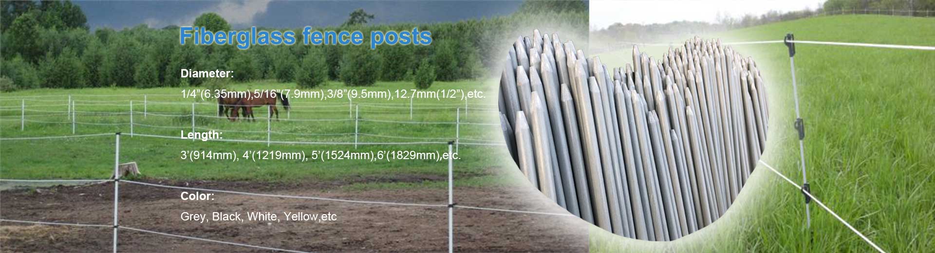 Fiberglass fence posts
